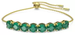 Image of Swarovski 5643756 Exalta Bracelet - Green, Gold-Tone Plated Jewellery
