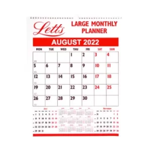 Image of Letts Large Monthly Planner 2022 22-TLMP