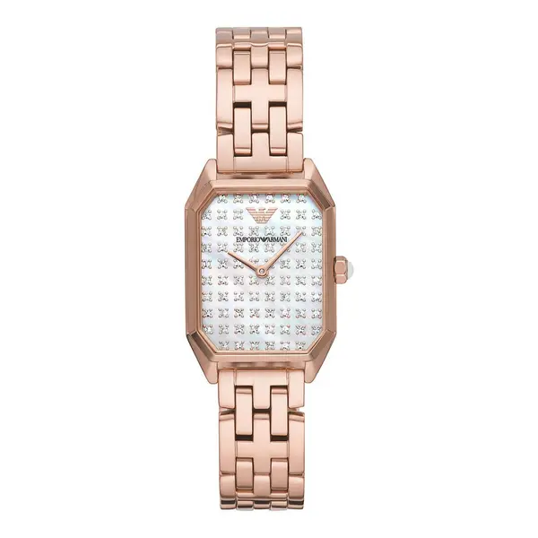 Image of Emporio Armani AR11389 Two Hand Rose Gold Tone Womens Watch