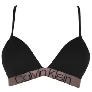Image of Calvin Klein Icon Cotton Triangle Bra - Black