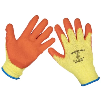 Image of Worksafe 9121L/B120 Super Grip Knitted Gloves Latex Palm (Large) -...