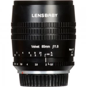 Image of Lensbaby Velvet 85mm f/1.8 Lens for Canon EF Mount - Black