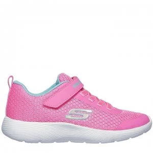 Image of Skechers Dyna Lite Infant Girls Trainers - Pink/Blue