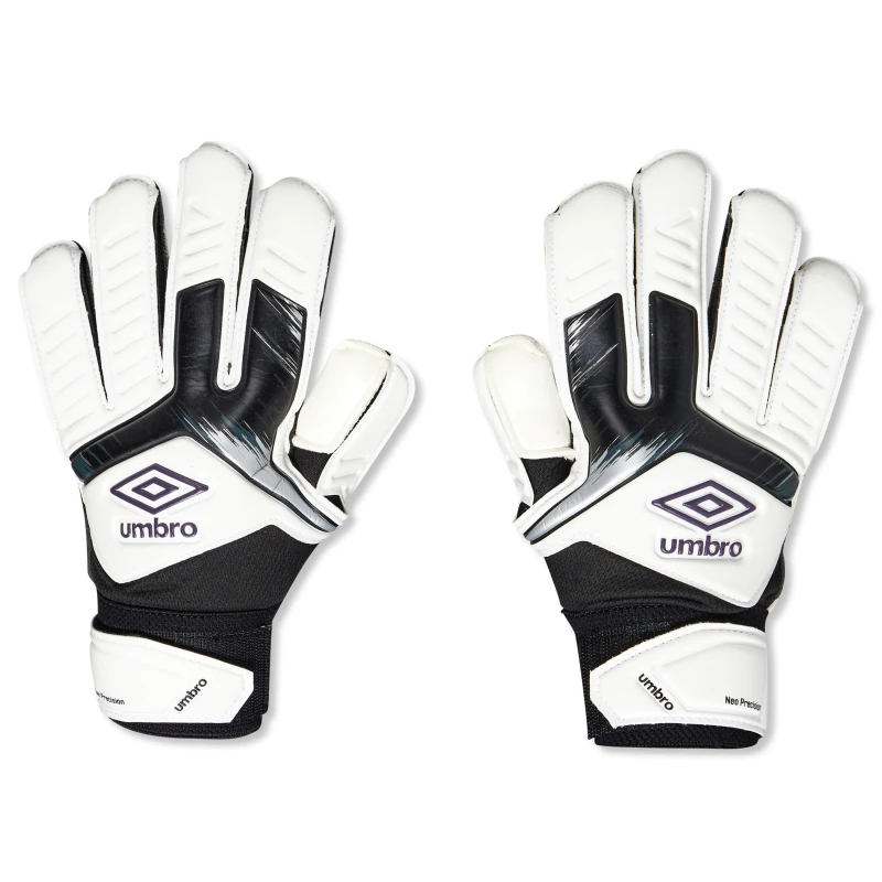 Image of Umbro Kids Neo Precision Goalkeeper Gloves Wht/Pl/Blk/Slvr male 7