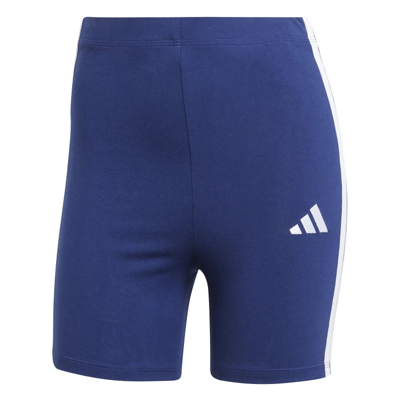 Image of adidas Essentials 3 Stripe Biker Shorts Womens Navy female L (16-18)