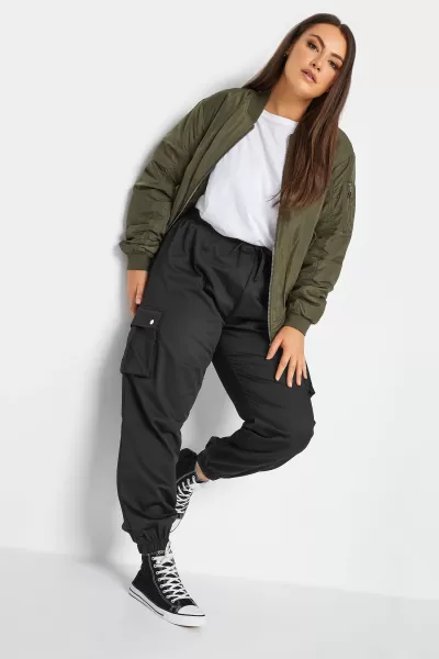 Image of Plus Size Cuffed Cargo Trousers