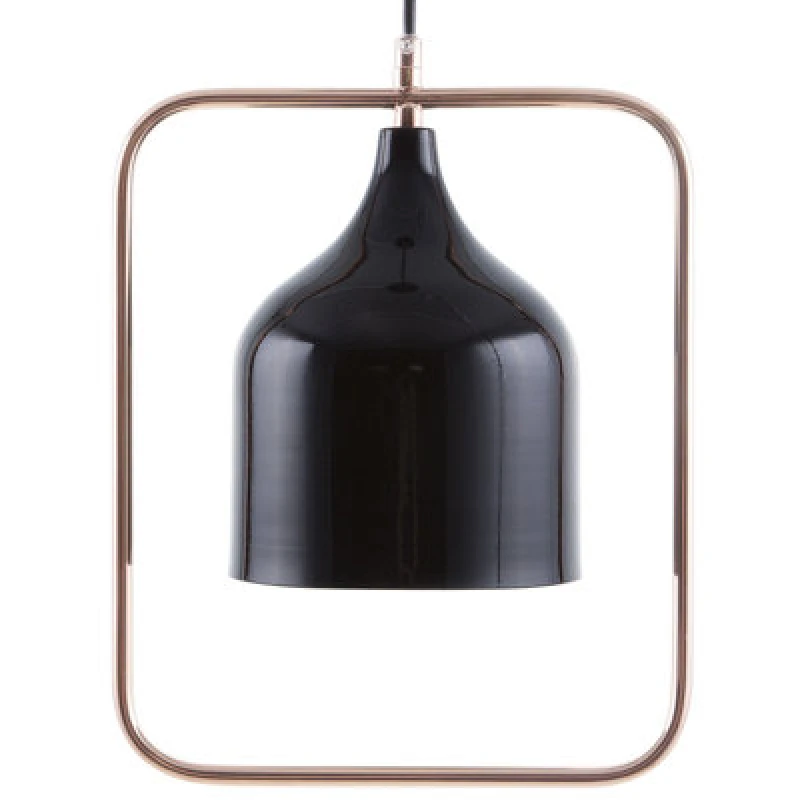 Image of Beliani Pendant Lamp Mavone Metal Black