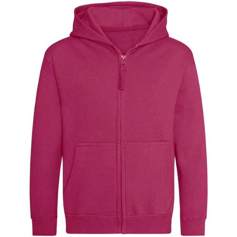 Image of Awdis Zoodie girls's Children's Sweatshirt in Red