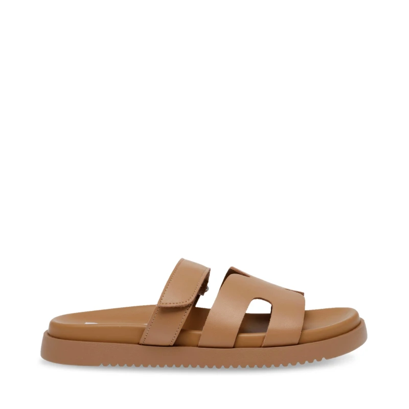 Image of Steve Madden Kids Missilee Flat Sandals Cognac female 3 (35)