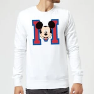 Image of Disney Mickey Mouse M-Face Sweatshirt - White - L