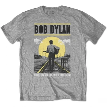 Image of Bob Dylan - Slow Train Unisex X-Small T-Shirt - Grey