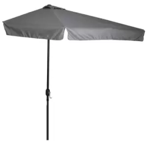 Image of Alfresco 2.3m Half Round Parasol, Grey