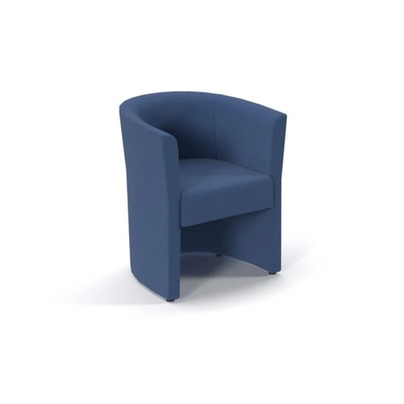Image of Luxe Fabric Single Tub Chair - Cobalt Blue