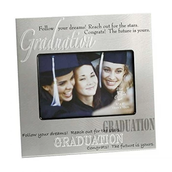 Image of 6" x 4" - Aluminium Photo Frame - Graduation