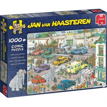 Image of Jumbo Jan van Haasteren Jumbo Goes Shopping Jigsaw - 1000 Piece