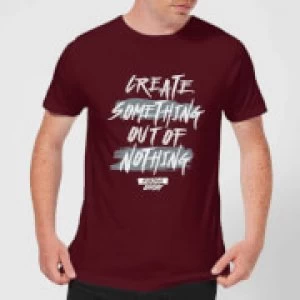 Image of Create Something Mens T-Shirt - Burgundy - S