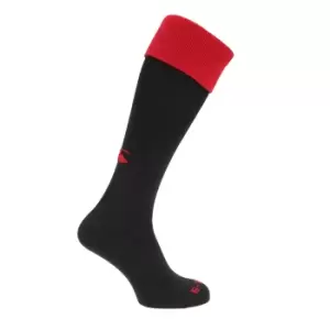 Image of Canterbury Mens Playing Cap Rugby Sport Socks (S) (Black/Red)