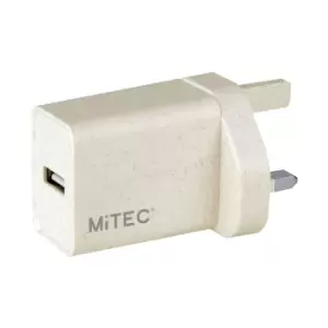 Image of Mitec 2A USB A Biodegradable USB Adaptor Plug