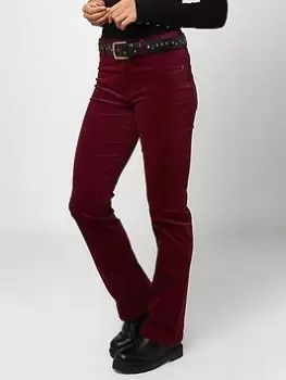 Image of Joe Browns Must Have Moleskin Trousers - Berry, Red, Size 16, Women