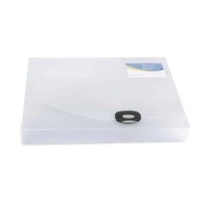 Image of Rapesco Rigid Wallet Box File 40mm Capacity 400 Sheets A4 Clear 0711
