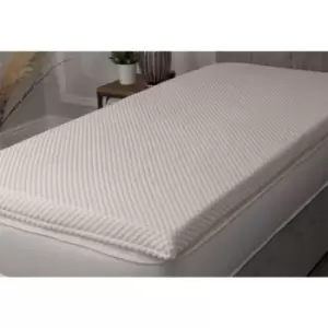 Image of The Sleep People Double Cool Quilted Luxurious Memory Foam 2 Deep Mattress Topper - 135x190cm