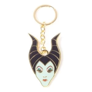 Image of Disney - Maleficent Character Face Keychain - Multi-Colour