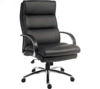Image of TEKNIK Samson Faux-Leather Tilting Executive Chair - Black