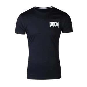 Image of Doom - Helmet Icon Mens Medium T-Shirt - Black