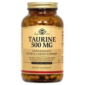 Image of Solgar Taurine 500 mg Vegetable Capsules 50 Vegicaps