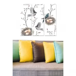 Image of MDF7302817 Multicolor Decorative MDF Painting (3 Pieces)