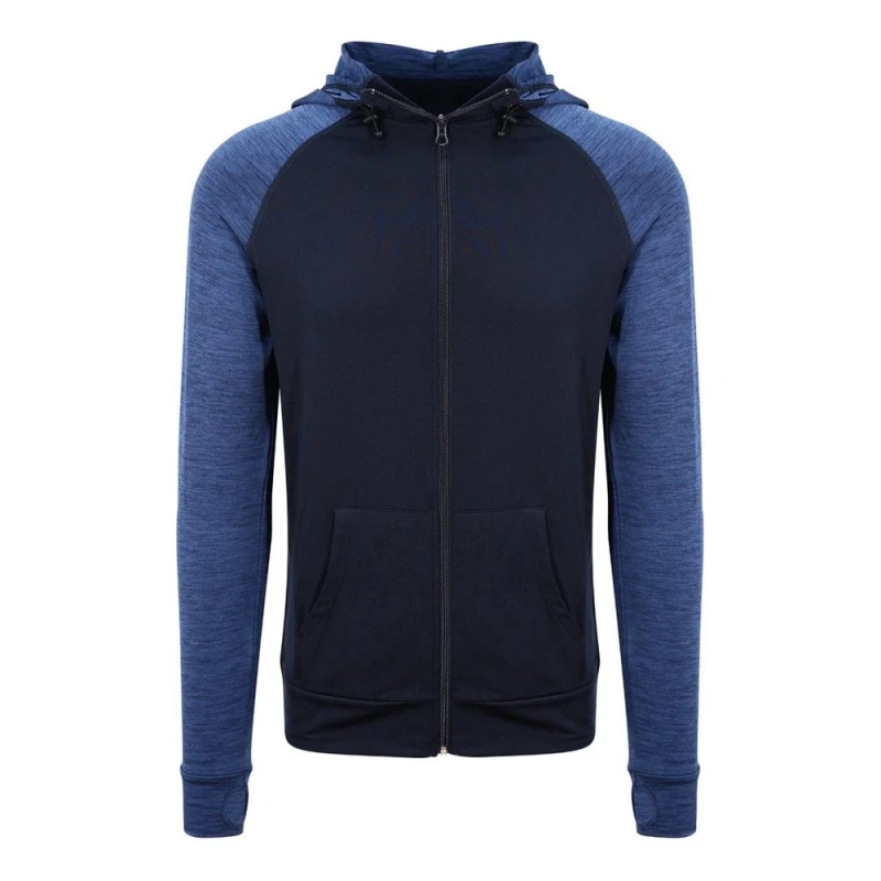 Image of AWDis AWDis Men Just Cool Contrast Zoodie in Dark Navy Size: Small Dark Navy S Male 5059269006495