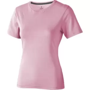 Image of Elevate Womens/Ladies Nanaimo Short Sleeve T-Shirt (XXL) (Light Pink)