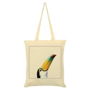 Image of Inquisitive Creatures Toucan Tote Bag (One Size) (Cream)