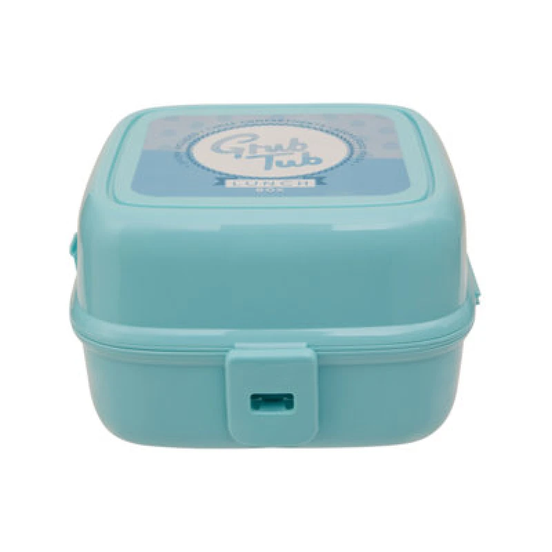Image of Premier Housewares Mint Green 4 Compartments Lunch Box, Grub Tub Tiffin Box with Lock, Lunch Container for Office, Home Blue