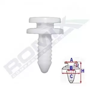 Image of ROMIX Clip VW,AUDI,SKODA C70141 3B0867333