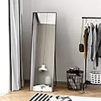 Image of Homcom Floor Standing Dressing Mirror Black