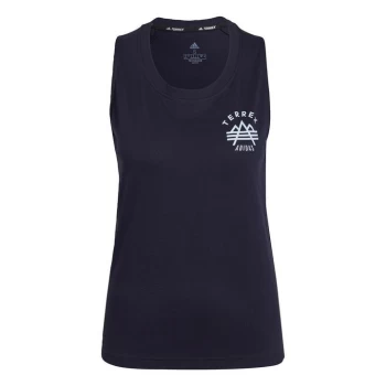 Image of adidas Terrex Graphic Tank Top Womens - Blue