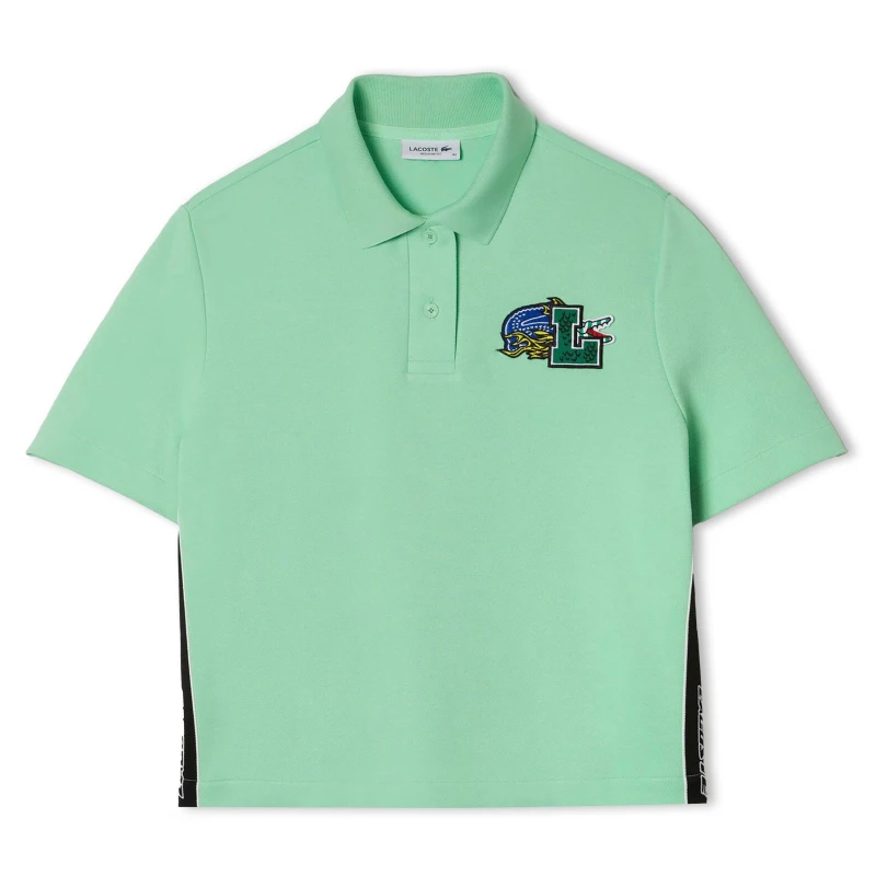 Image of Lacoste Regular-Fit Polo Shirt Green female 12