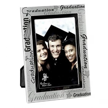 Image of 4" x 6" - Celebrations Aluminium Photo Frame - Graduation
