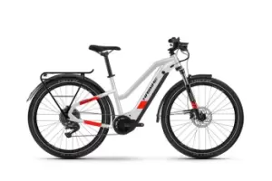 Image of 2021 Haibike Trekking 7 Mid Step Electric Hybrid Bike in Cool Grey