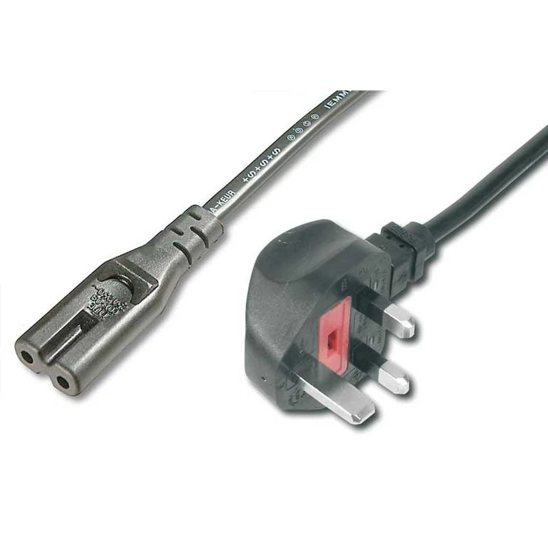Image of FDL 1M UK MAINS CABLE - 13A UK PLUG TO C7 FIGURE 8 SOCKET