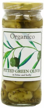 Image of Organico Pitted Olives in Brine & Herbs 245g