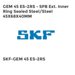 Image of GEM 45 ES-2RS - SPB Ext. Inner Ring Sealed Steel/Steel 45X68X40MM