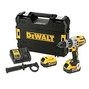 Image of DEWALT DCD996P2-GB 18V XR 2 x 5.0Ah Brushless 3 Speed Cordless Hammer Drill Driver