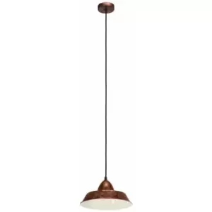 Image of Hanging Ceiling Pendant Light Antique Copper Shade 1 x 60W E27 Bulb Lamp