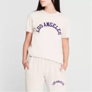 Image of Fabric City Print Tee Womens - Cream