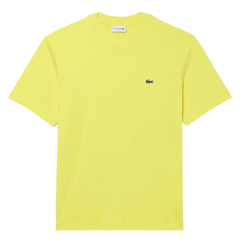 Image of Lacoste Cotton-T-Shirt Yellow male XS