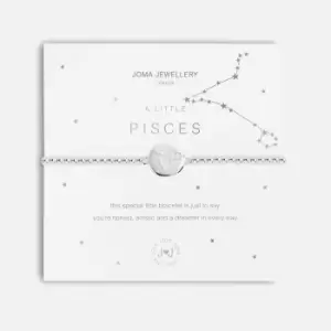 Image of Joma Jewellery Womens A Little Pisces Silver Bracelet Stretch - Silver