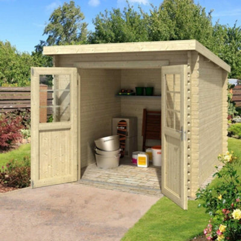 Image of Lasita Maja Lasita Osland Indi 175 Log Cabin - 2.3M X 1.75M - 28mm Log Cabin Shed