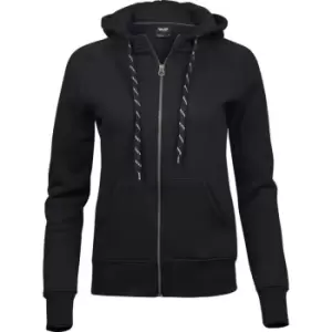 Image of Tee Jays Womens/Ladies Fashion Zip Hoodie (XL) (Black)
